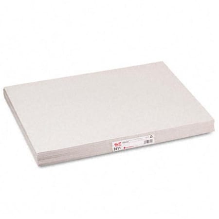 Pacon Corporation Pacon 3411 White Newsprint  Unlined  18 x 24  White  500 Sheets 3411